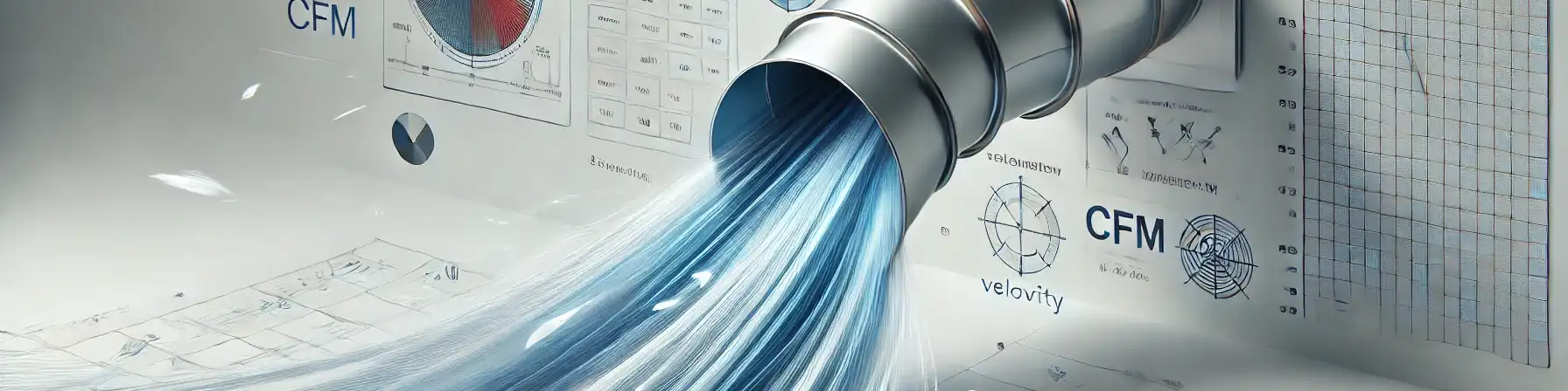 A duct drawing in air